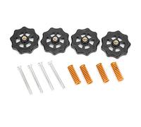 CR10 3D Printer Leveling Nut Kit | M4 Aluminum Alloy Oxidation - Proof Upgrade | Hot Bed Springs & Heating Rod Set for Stable Printing/DIY Maintenance | 2 Sets Complete