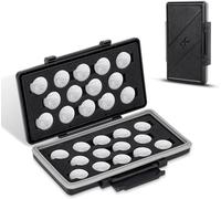 CR1632 CR1620 CR1616 Battery Case Holder Storage,Water-Resistant Anti-Shock, Coin Cell Battery Case for 28x CR1632 CR1620 CR1616 Button Round Battery Case,Coin Cell Battery Not Included