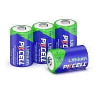 CR2 Batteries, 3V 850mAh Lithium Battery, for Sensors, Photo Flash, Camera, Dogs Collar, Torch, 4 Packs, PKCELL