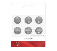 CR2016 Batteries Safe And Efficient Power Coin Cell Battery 6PCS For Various Electronics Devices Remote Control