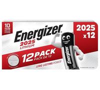 CR2025 3V Lithium Button Cell Batteries, 12 Pack - E303693000 ENERGIZER