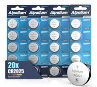 CR2025 Batteries, 20 Pieces, Lithium 3 V, Compatible with Smart Home Watch, Car Key, Remote Control, Medical Devices, Fitness Tracker