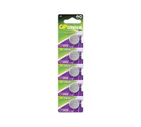 CR2025 Batteries - Pack of 5 | GP Extra | CR 2025 Lithium 3V Batteries - Long Lasting and High Performance for Medical Devices and Laptops, Scales and Key Rings
