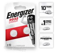 CR2032 2032 ENERGIZER Batteries DL2032 3V Lithium Coin Cell EXPIRY 10/2033