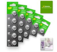GP Battery Lithium button cell CR2032 5 Series Blister