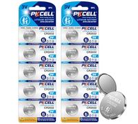 CR2032 3V Lithium Button Cell Batteries, 10-Pack Coin Battery Replacement Battery for Car Key Remote Control Watch Weighing Scale PKCELL