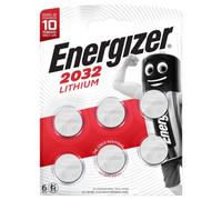 Energizer CR2032 Lithium Coin Cell Battery Pack of 6