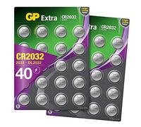 CR2032 Battery 3V Lithium - Pack of 40 - (CR 2032 / Batteries CR2032 / DL2032 / ECR2032/) Ideal for CMOS - Remotes - Head Torch - Tea Light Candles - Toys - Keyfob - Scales -- Led lights etc