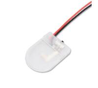 CR2032 Battery Holder Case 3V Button Coin Cell Box with On-Off Switch Wire Leads (Transparent)