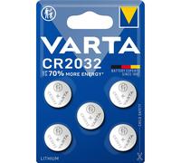 (CR2032) Varta 3v Lithium Coin Cell Batteries (Pack of 5).