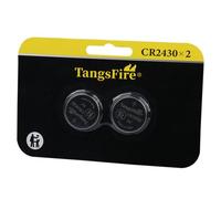 CR2430 Battery CR 2430 3V Lithium Batteries 3 Volts Coin Button Cell Compatible with Car Key Fobs, Watches, Remote Control, Motion Detector & More, Individual Wrapped, 2 pack
