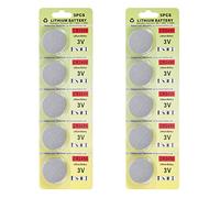 CR2450 3V Battery for Toys Calculators Watches Led Light Candles (10 pcs)