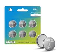 CR2450 3V Lithium Battery-Coin & Button Cell for Flameless Candles,Key Fob, Car Remote,Watch, Calculator,3Volt 2450 Battery Replacement(6pcs)