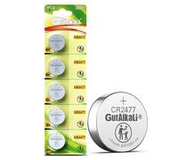 CR2477 Lithium Button Cell Battery 3 V 1000 mAh High Capacity - for Car Keys, Key Fobs, Thermometers, Scales, Watches (Pack of 5)