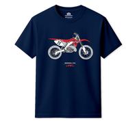 CR250R Men's T-Shirt Honda Navy 4XL