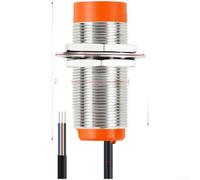 CR30 Series M30 Capacitive Proximity Sensor 15mm Detection Distance with Adjustable Sensitivity and Wide Voltage Compatibility for Automation (15DP NPN open)