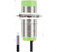 CR30 Series M30 Capacitive Proximity Sensor with 15mm Detection Distance Supports NPN PNP Output Types Suitable for Automation and Control Systems (15DN NPN open)