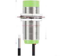 CR30 Series M30 Capacitive Proximity Sensor with 15mm Sensing Range Compatible with 10 30V DC and 90 250V AC Power Supply for Equipment Monitoring (15AO open)