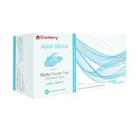 CR3447 Cranberry Aqua Source Series 3440 Nitrile Powder Free Examination Glove, Medium (Pack of 200)