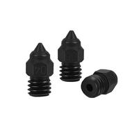 CR6 SE Hardened Steel Nozzle High Temperature Resistance M6 Thread MK8 Nozzles for CR-6 SE Ender 3 S1 /pro/v2 Ender 5 CR10 (Mix-3pcs)