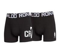 CR7 2-Pack Boy's Cotton Trunk, Black, 10/12y