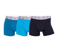 Cristiano Ronaldo CR7 Mens 3-Pack Cotton Trunk Boxer Briefs - Navy/Blue/Light Blue - L