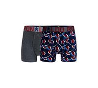 CR7 Boy's Cotton Trunk 2-Pack, Multicolour, 10/12Y