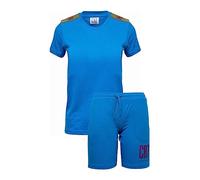 CR7 Boy's Short Sleeve Pyjama Set Pajama, Blue, 8