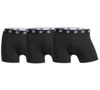 CR7 Cristiano Ronaldo Men's 3 Pack Basic Organic Trunks Boxer Briefs, Black, L