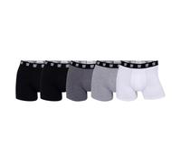 CR7 Cristiano Ronaldo Men's Cr7 Cotton Five Pack Trunks, Black/Grey/White, XXL UK