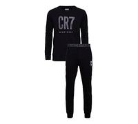 CR7 Cristiano Ronaldo Men's Long Sleeve Pyjama Set, Black, M