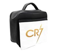 CR7 Lunch Box - Novelty Football Soccer Footie Footy Portugal Sportsman Sports World Cup Athlete Stocking Filler Father Day Dad Meal Bag Gifts Presents (Black)