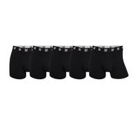 CR7 Mens Boxer Shorts 5-Pack Trunks, Cotton Stretch Logo, Black Gold