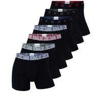CR7 Men's Boxer Shorts, Pack of 7 - Trunks, Cotton Stretch, Logo Waistband, black/multi-coloured polka dots, XXL