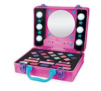 Cra-Z-Art 17362 Shimmer N Sparkle Light up Beauty Pink Case for Children with Hollywood Style Lights Real Washable Makeup for Kids, Black