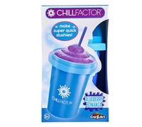 Cra-Z-Art ChillFactor Original Slushie Maker, DIY Magic Slushy Maker, Super Quick Smoothie Squeeze Cup for Milkshakes, Juices, Double Layer Cup with Lid & Spoon, Blue