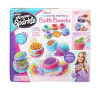 CRA-Z-ART Shimmer and Sparkle 17345 Shimmer N Sparkle Rainbow Popping Make Your own fizzing kit Childrens Colourful Scented Bath Bombs