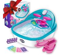 CRA-Z-ART Shimmer N Sparkle 6in1 Real Foot Massaging pedicure spa - colour-changing massaging, relaxing, cascading spa toy for kids.,Multicolor,37 x 30 cm