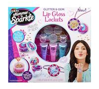 CRA-Z-ART Shimmer ‘n Sparkle Glitter & Gem Lip Gloss Lockets DIY Activity Set