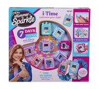 CRA-Z-ART Shimmer N Sparkle I Time Real working digital watch with decorative skins, pop on frames and scrunchie wrist wrap straps For girls aged 8+