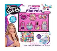CRA-Z-ART Shimmer N Sparkle Mini Mania Beauty Charms Bracelet Maker Collectable Charm Bracelets Includes Over 1000 Multicoloured Beads Jewellery Making kit Make Your own Friendship Bracelets