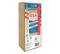 Cra-Z-Art U.S.A. Gold Pre-sharpened American Wood Cased #2 HB Yellow Pencils 60 Pack