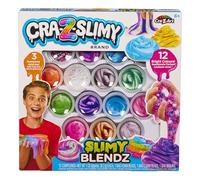 Cra-Z-Slimy, Slimy Blendz Premade Slime Set, 1 ounce | 12 slime compounds, non-toxic, DIY slime kit, 3 add-ins, age 6+, birthday gift