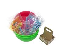 Cra-Z-Slimy world of Mini Mania Surprise Ball Collectables Make your own miniature slimy foods with add ins- Styles May Vary, Neon Green
