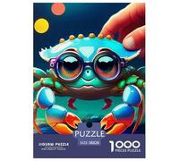 Crab 1000 Pieces Premium Jigsaw Animal Age 12+ Cool Collage Effect, Fun Details, Educational, Challenging 38x26cm/1000pcs
