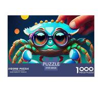 Crab 1000 Pieces Premium Jigsaw Animal Age 12+ Cool Collage Effect, Fun Details, Educational, Challenging 38x26cm/1000pcs
