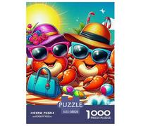 Crab 1000 Pieces Premium Jigsaw Animal Age 12+ Quirky, Abstract Design, Fun Details, Educational, Challenging Puzzle Games 38x26cm/1000pcs