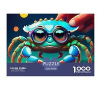 Crab 1000 Pieces Premium Jigsaw Animal Age 3+ Cool Collage Effect, Home Decoration, Educational, Challenging Puzzle Games 70x50cm/1000pcs