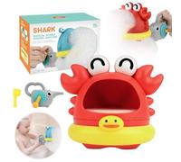 Crab and Shark Foam Bubbler in the Bath, Make Bath Time Bubbly, Sensory Play and Years Ages Up 2 for Children