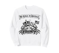 Crab Art No Kings In America Political Sweatshirt